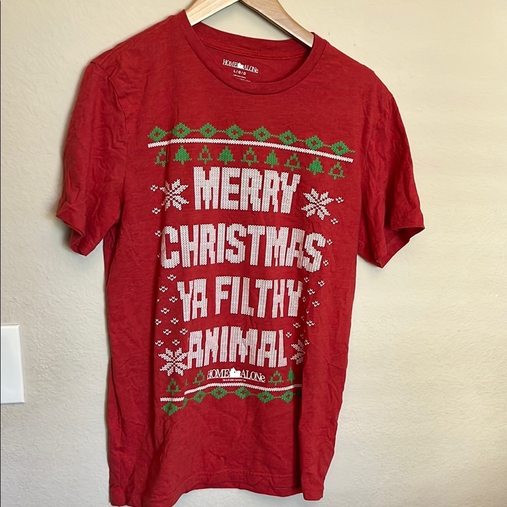 Home Alone Christmas T-Shirt size L